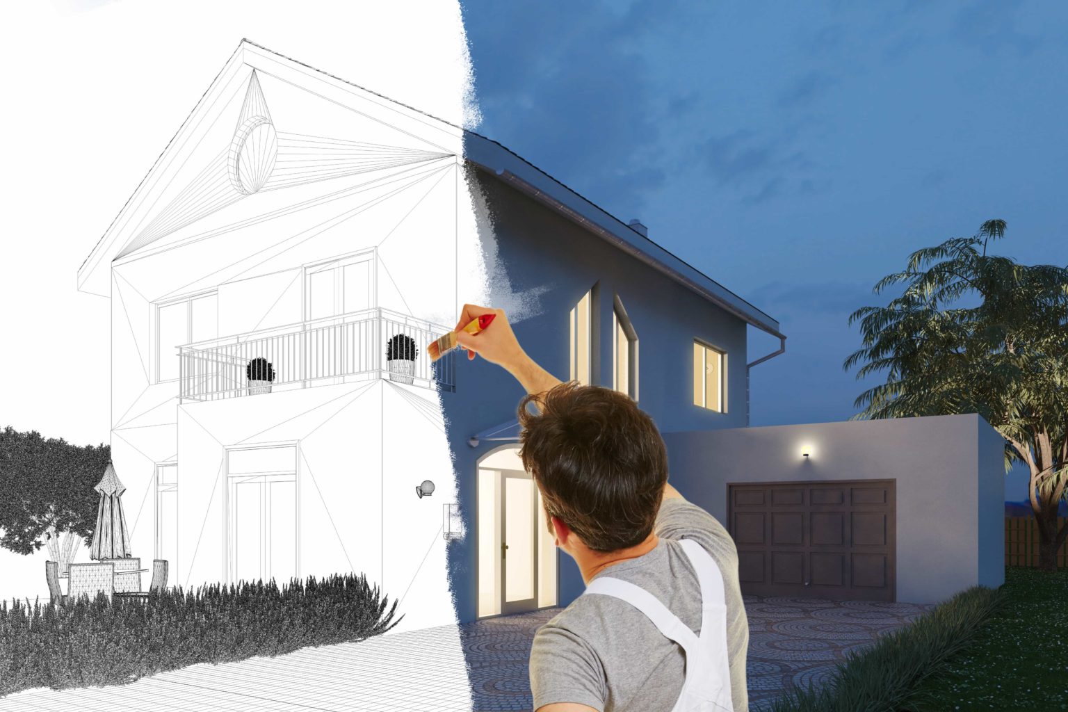 Painting a home